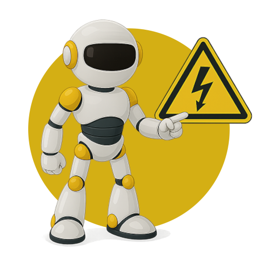 Robot with electricity