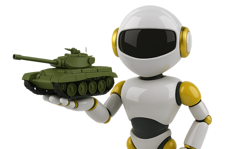 robot with a tank